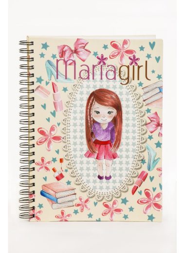 Caderno Mariagirl Maria Carolina 100 páginas - grande