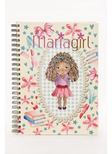 Caderno Mariagirl Maria Eduarda 100 páginas (grande)